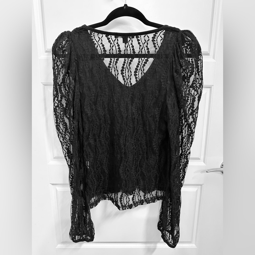 Black Lace blouse - S size